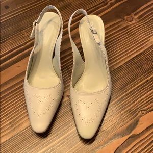 Covington Beige Slingback Heels